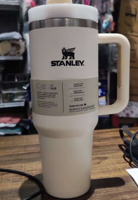 Stanley 40 Oz Sky Blue Tumbler with Straw | Vacuum Insulated Leak Proof Stainless Steel Quencher Cup