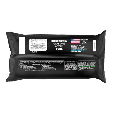 DUDE Wipes Unscented Flushable Wipes | Extra Large Adult Wet Wipes for Sensitive Skin and Everyday Freshness