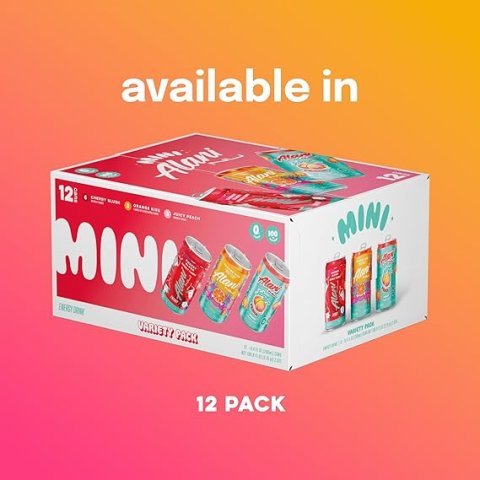 Alani Nu Energy Drink Variety Pack 12 Pack | Zero Sugar Low Calorie Energy Drinks with B Vitamins and Natural Focus