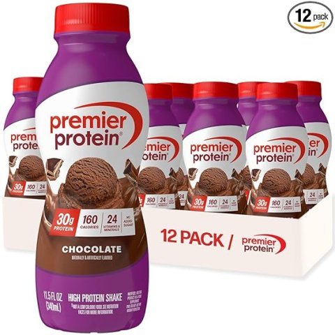 Buy Premier Protein Chocolate Shake 12 Pack | High Protein Ready to Drink Shake with 30g Protein and No Added Sugar