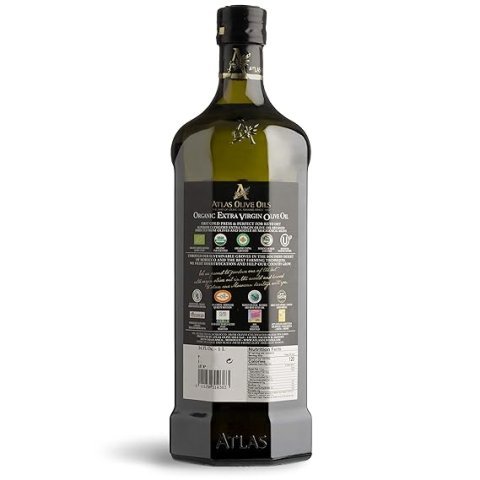 Buy Atlas Cold Press Extra Virgin Olive Oil 1L | Polyphenol Rich Organic Moroccan EVOO for Healthy Cooking