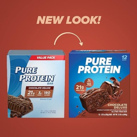Buy Pure Protein Chocolate Deluxe Protein Bars | High Protein Low Sugar Snack Bars for Healthy Weight Management