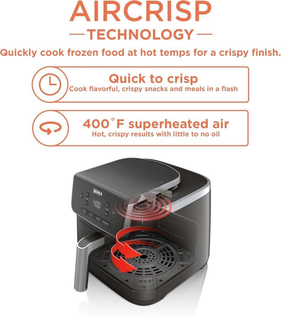 Ninja Air Fryer (AF141) | 5 QT Capacity | 4-in-1 Crispy Cooking