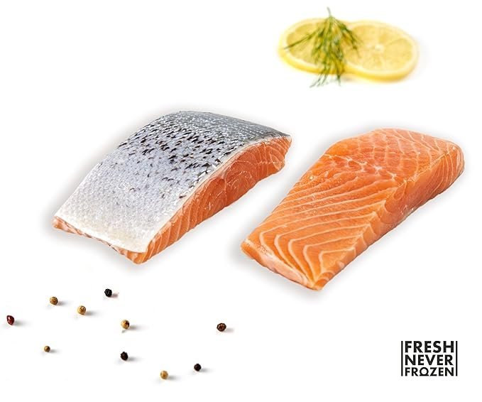 Buy MOWI Atlantic Salmon 12oz Fresh Never Frozen | Premium Omega-3 Rich Salmon Portions for Healthy Family Meals